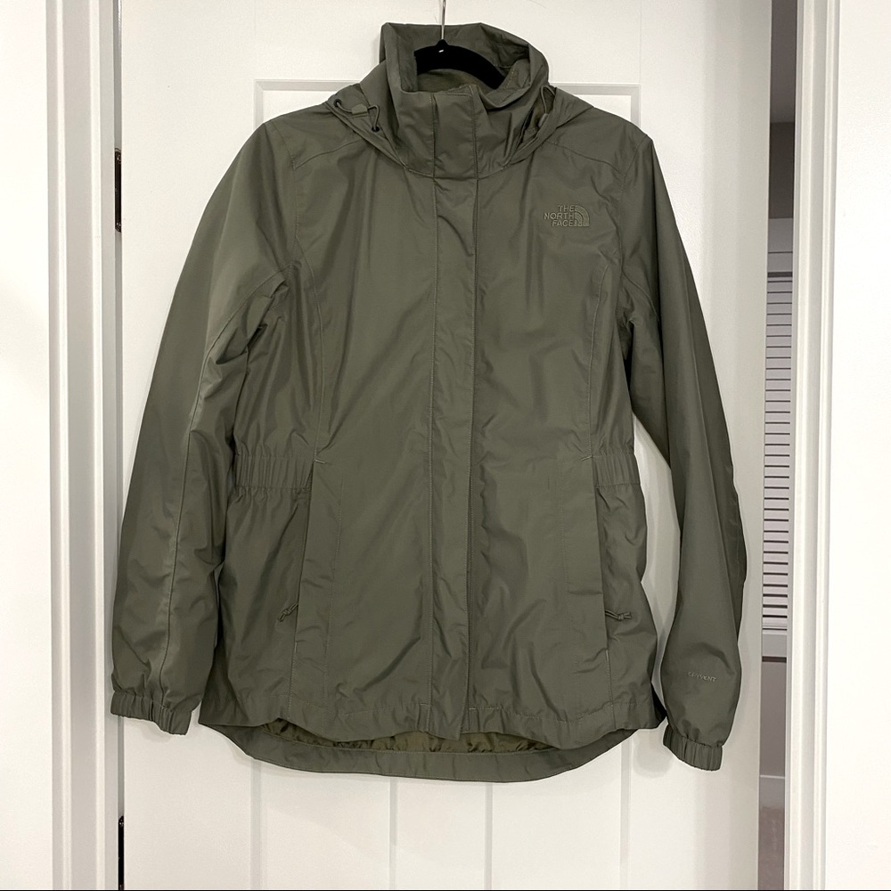 Green NorthFace Rain Jacket